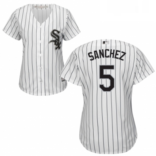 Womens Majestic Chicago White Sox 5 Yolmer Sanchez Replica White Home Cool Base MLB Jersey Womens Majestic Chicago White Sox 5 Yolmer Sanchez Replica White Home Cool Base MLB Jersey