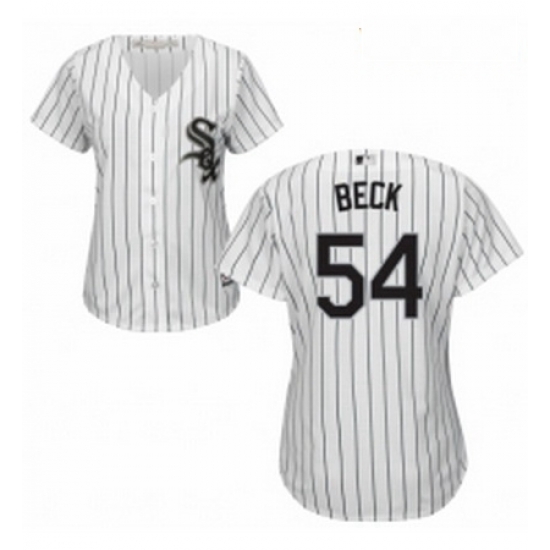 Womens Majestic Chicago White Sox 54 Chris Beck Replica White Home Cool Base MLB Jersey Womens Majestic Chicago White Sox 54 Chris Beck Replica White Home Cool Base MLB Jersey