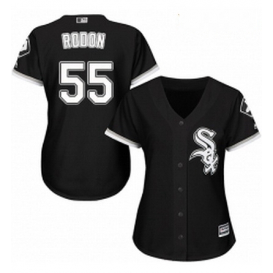 Womens Majestic Chicago White Sox 55 Carlos Rodon Authentic Black Alternate Home Cool Base MLB Jersey Womens Majestic Chicago White Sox 55 Carlos Rodon Authentic Black Alternate Home Cool Base MLB Jersey