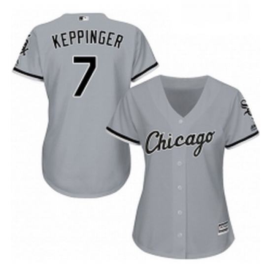 Womens Majestic Chicago White Sox 7 Jeff Keppinger Authentic Grey Road Cool Base MLB Jersey Womens Majestic Chicago White Sox 7 Jeff Keppinger Authentic Grey Road Cool Base MLB Jersey
