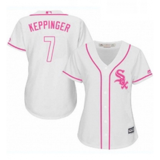 Womens Majestic Chicago White Sox 7 Jeff Keppinger Replica White Fashion Cool Base MLB Jersey Womens Majestic Chicago White Sox 7 Jeff Keppinger Replica White Fashion Cool Base MLB Jersey