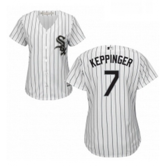 Womens Majestic Chicago White Sox 7 Jeff Keppinger Replica White Home Cool Base MLB Jersey Womens Majestic Chicago White Sox 7 Jeff Keppinger Replica White Home Cool Base MLB Jersey