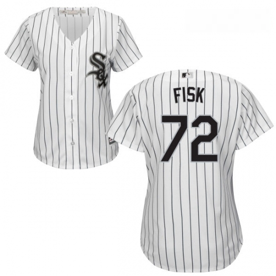 Womens Majestic Chicago White Sox 72 Carlton Fisk Authentic White Home Cool Base MLB Jersey Womens Majestic Chicago White Sox 72 Carlton Fisk Authentic White Home Cool Base MLB Jersey