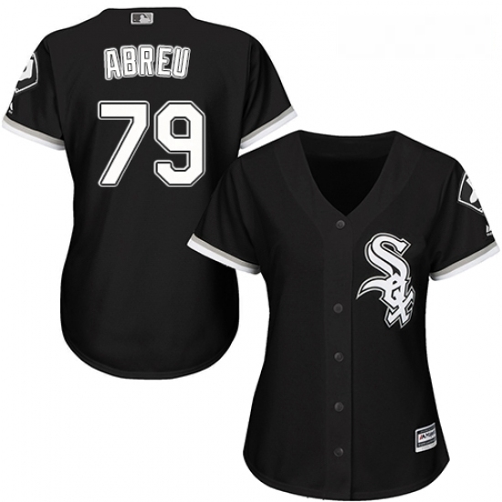 Womens Majestic Chicago White Sox 79 Jose Abreu Replica Black Alternate Home Cool Base MLB Jersey Womens Majestic Chicago White Sox 79 Jose Abreu Replica Black Alternate Home Cool Base MLB Jersey
