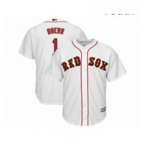 Youth Boston Red Sox 1 Bobby Doerr Authentic White 2019 Gold Program Cool Base Baseball Jersey Youth Boston Red Sox 1 Bobby Doerr Authentic White 2019 Gold Program Cool Base Baseball Jersey