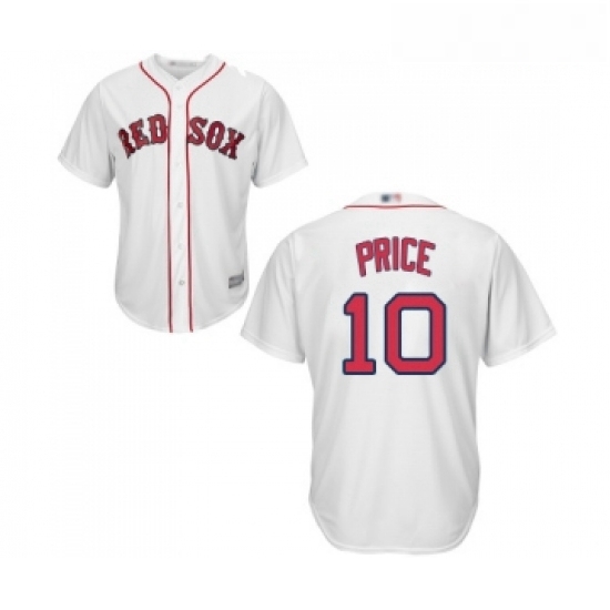 Youth Boston Red Sox 10 David Price Replica White Home Cool Base Baseball Jersey Youth Boston Red Sox 10 David Price Replica White Home Cool Base Baseball Jersey