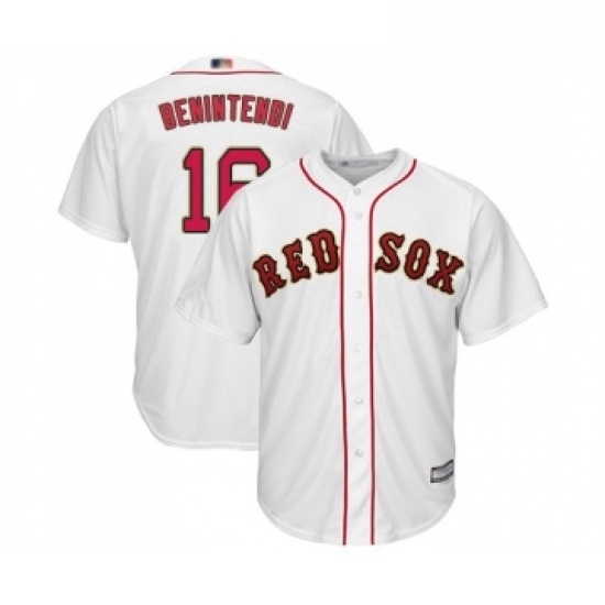Youth Boston Red Sox 16 Andrew Benintendi Authentic White 2019 Gold Program Cool Base Baseball Jersey Youth Boston Red Sox 16 Andrew Benintendi Authentic White 2019 Gold Program Cool Base Baseball Jersey
