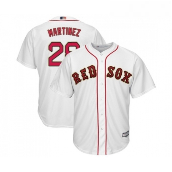 Youth Boston Red Sox 28 J D Martinez Authentic White 2019 Gold Program Cool Base Baseball Jersey Youth Boston Red Sox 28 J D Martinez Authentic White 2019 Gold Program Cool Base Baseball Jersey