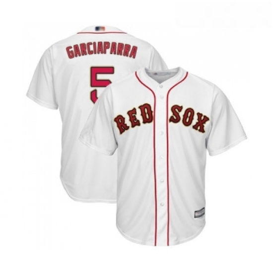 Youth Boston Red Sox 5 Nomar Garciaparra Authentic White 2019 Gold Program Cool Base Baseball Jersey Youth Boston Red Sox 5 Nomar Garciaparra Authentic White 2019 Gold Program Cool Base Baseball Jersey
