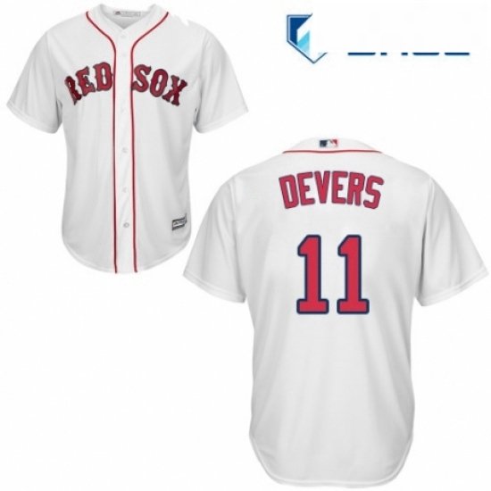 Youth Majestic Boston Red Sox 11 Rafael Devers Replica White Home Cool Base MLB Jersey Youth Majestic Boston Red Sox 11 Rafael Devers Replica White Home Cool Base MLB Jersey
