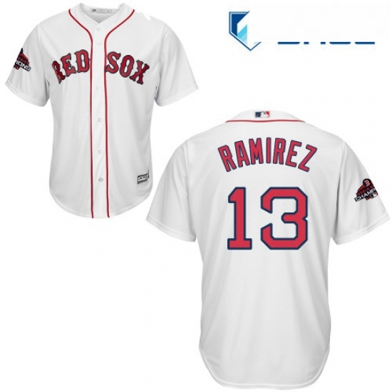 Youth Majestic Boston Red Sox 13 Hanley Ramirez Authentic White Home Cool Base 2018 World Series Champions MLB Jersey Youth Majestic Boston Red Sox 13 Hanley Ramirez Authentic White Home Cool Base 2018 World Series Champions MLB Jersey