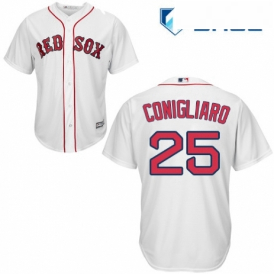 Youth Majestic Boston Red Sox 25 Tony Conigliaro Replica White Home Cool Base MLB Jersey Youth Majestic Boston Red Sox 25 Tony Conigliaro Replica White Home Cool Base MLB Jersey