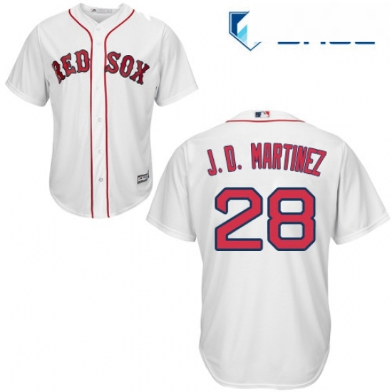 Youth Majestic Boston Red Sox 28 J D Martinez Replica White Home Cool Base MLB Jersey Youth Majestic Boston Red Sox 28 J D Martinez Replica White Home Cool Base MLB Jersey