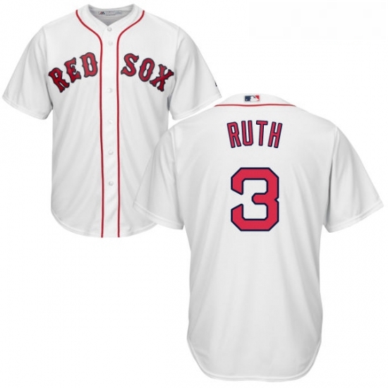 Youth Majestic Boston Red Sox 3 Babe Ruth Authentic White Home Cool Base MLB Jersey Youth Majestic Boston Red Sox 3 Babe Ruth Authentic White Home Cool Base MLB Jersey