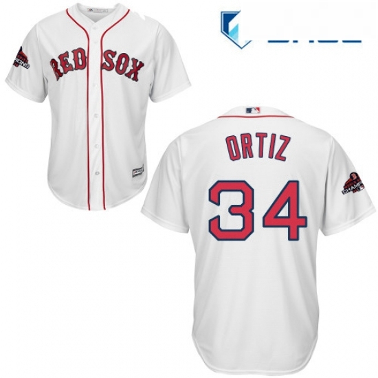 Youth Majestic Boston Red Sox 34 David Ortiz Authentic White Home Cool Base 2018 World Series Champions MLB Jersey Youth Majestic Boston Red Sox 34 David Ortiz Authentic White Home Cool Base 2018 World Series Champions MLB Jersey