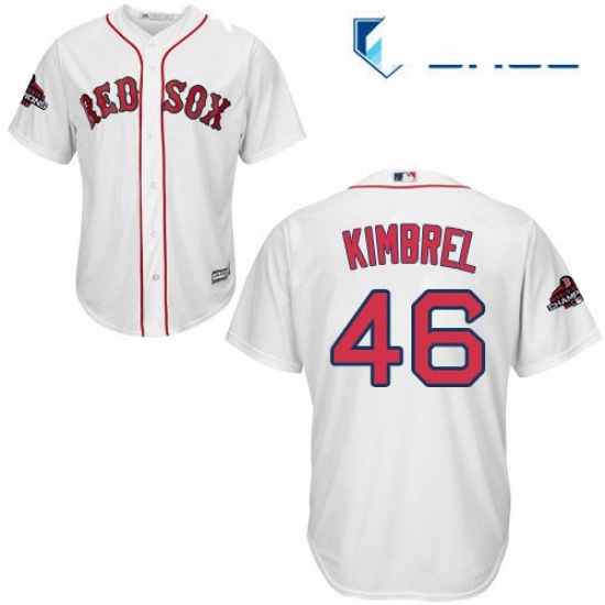 Youth Majestic Boston Red Sox 46 Craig Kimbrel Authentic White Home Cool Base 2018 World Series Champions MLB Jersey Youth Majestic Boston Red Sox 46 Craig Kimbrel Authentic White Home Cool Base 2018 World Series Champions MLB Jersey