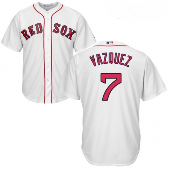 Youth Majestic Boston Red Sox 7 Christian Vazquez Authentic White Home Cool Base MLB Jersey Youth Majestic Boston Red Sox 7 Christian Vazquez Authentic White Home Cool Base MLB Jersey