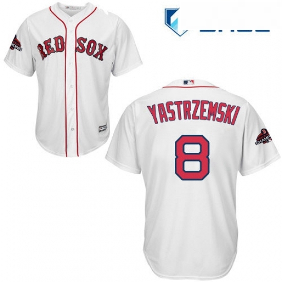 Youth Majestic Boston Red Sox 8 Carl Yastrzemski Authentic White Home Cool Base 2018 World Series Champions MLB Jersey Youth Majestic Boston Red Sox 8 Carl Yastrzemski Authentic White Home Cool Base 2018 World Series Champions MLB Jersey
