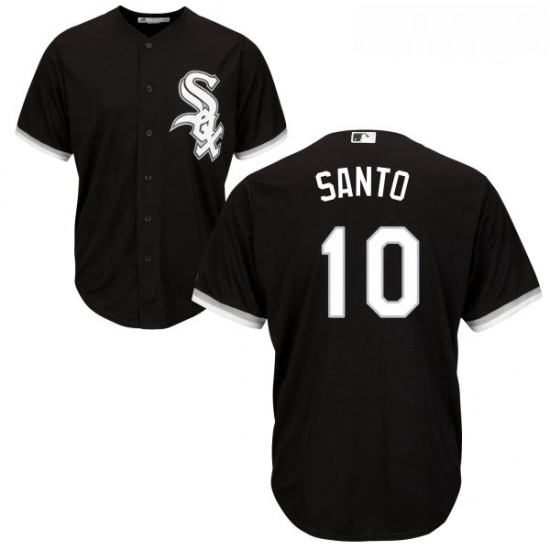 Youth Majestic Chicago White Sox 10 Ron Santo Replica Black Alternate Home Cool Base MLB Jersey Youth Majestic Chicago White Sox 10 Ron Santo Replica Black Alternate Home Cool Base MLB Jersey