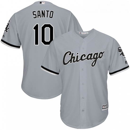Youth Majestic Chicago White Sox 10 Ron Santo Replica Grey Road Cool Base MLB Jersey Youth Majestic Chicago White Sox 10 Ron Santo Replica Grey Road Cool Base MLB Jersey