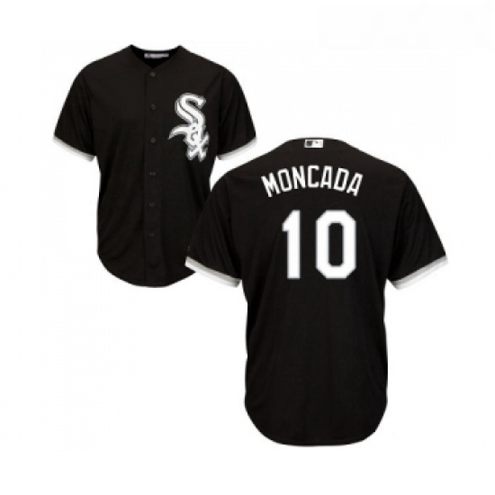 Youth Majestic Chicago White Sox 10 Yoan Moncada Replica Black Alternate Home Cool Base MLB Jerseys Youth Majestic Chicago White Sox 10 Yoan Moncada Replica Black Alternate Home Cool Base MLB Jerseys