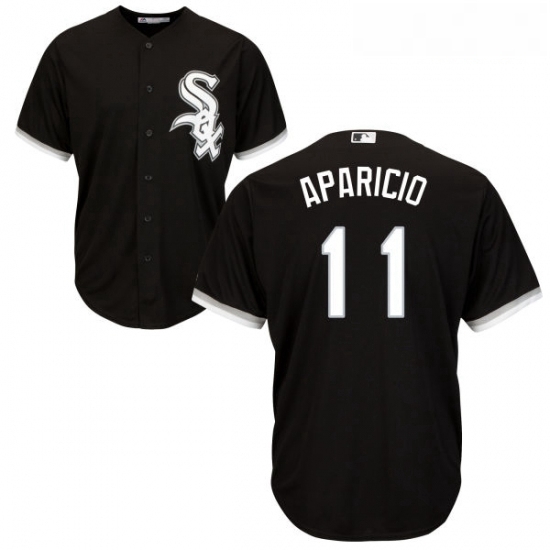 Youth Majestic Chicago White Sox 11 Luis Aparicio Authentic Black Alternate Home Cool Base MLB Jersey Youth Majestic Chicago White Sox 11 Luis Aparicio Authentic Black Alternate Home Cool Base MLB Jersey