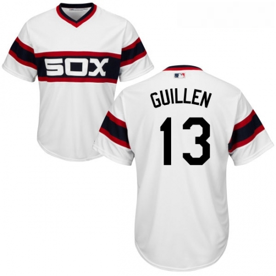 Youth Majestic Chicago White Sox 13 Ozzie Guillen Replica White 2013 Alternate Home Cool Base MLB Jersey Youth Majestic Chicago White Sox 13 Ozzie Guillen Replica White 2013 Alternate Home Cool Base MLB Jersey