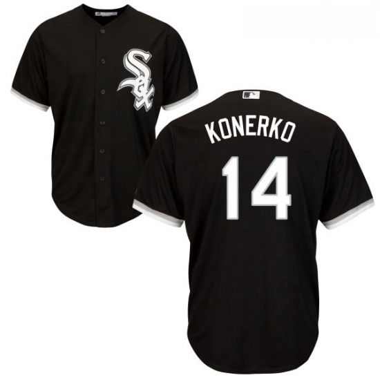 Youth Majestic Chicago White Sox 14 Paul Konerko Replica Black Alternate Home Cool Base MLB Jersey Youth Majestic Chicago White Sox 14 Paul Konerko Replica Black Alternate Home Cool Base MLB Jersey