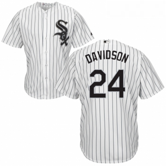 Youth Majestic Chicago White Sox 24 Matt Davidson Replica White Home Cool Base MLB Jersey Youth Majestic Chicago White Sox 24 Matt Davidson Replica White Home Cool Base MLB Jersey