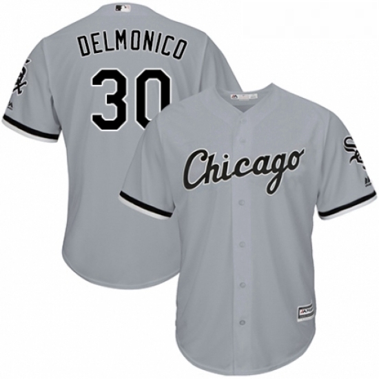 Youth Majestic Chicago White Sox 30 Nicky Delmonico Replica Grey Road Cool Base MLB Jersey Youth Majestic Chicago White Sox 30 Nicky Delmonico Replica Grey Road Cool Base MLB Jersey
