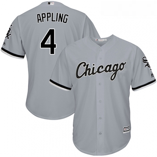 Youth Majestic Chicago White Sox 4 Luke Appling Replica Grey Road Cool Base MLB Jersey Youth Majestic Chicago White Sox 4 Luke Appling Replica Grey Road Cool Base MLB Jersey