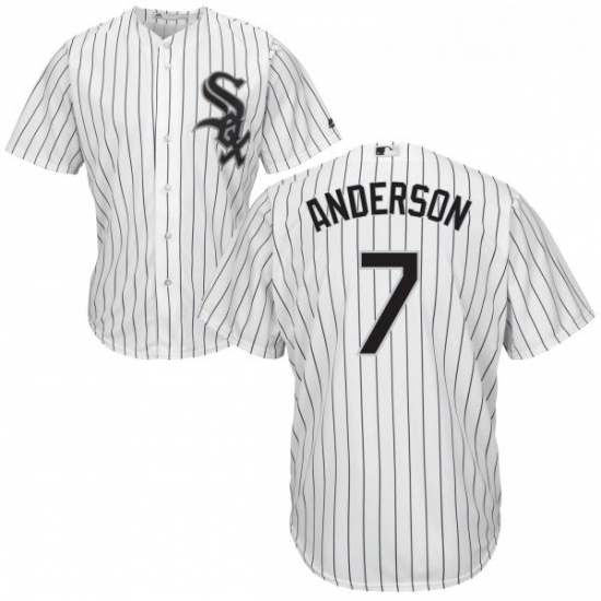 Youth Majestic Chicago White Sox 7 Tim Anderson Replica White Home Cool Base MLB Jersey Youth Majestic Chicago White Sox 7 Tim Anderson Replica White Home Cool Base MLB Jersey