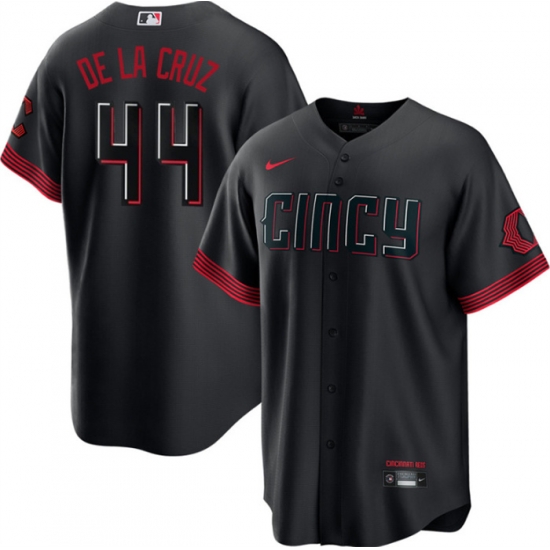 Men Cincinnati Reds 44 Elly De La Cruz 2023 City Connect Cool Base Stitched Baseball Jersey Men Cincinnati Reds 44 Elly De La Cruz 2023 City Connect Cool Base Stitched Baseball Jersey