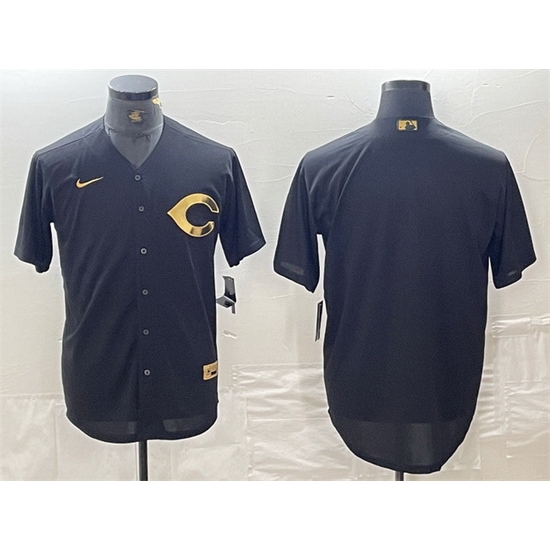 Men Cincinnati Reds Blank Black Cool Base Stitched Baseball Jersey Men Cincinnati Reds Blank Black Cool Base Stitched Baseball Jersey