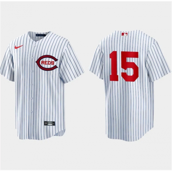 Men Cincinnati Reds White 15 Nick Senzel Field Of Dreams Cool Base Stitched Baseball Jersey Men Cincinnati Reds White 15 Nick Senzel Field Of Dreams Cool Base Stitched Baseball Jersey