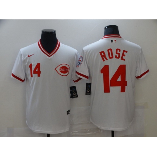Men Nike Cincinnati Reds 14 Pete Rose White 1976 Throwback Jersey Men Nike Cincinnati Reds 14 Pete Rose White 1976 Throwback Jersey