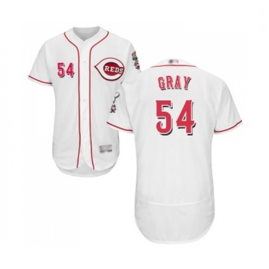 Mens Cincinnati Reds 54 Sonny Gray White Home Flex Base Authentic Collection Baseball Jersey Mens Cincinnati Reds 54 Sonny Gray White Home Flex Base Authentic Collection Baseball Jersey