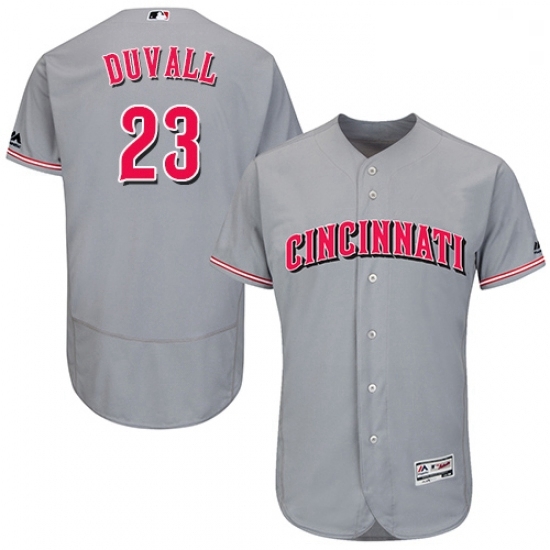 Mens Majestic Cincinnati Reds 23 Adam Duvall Grey Flexbase Authentic Collection MLB Jersey Mens Majestic Cincinnati Reds 23 Adam Duvall Grey Flexbase Authentic Collection MLB Jersey