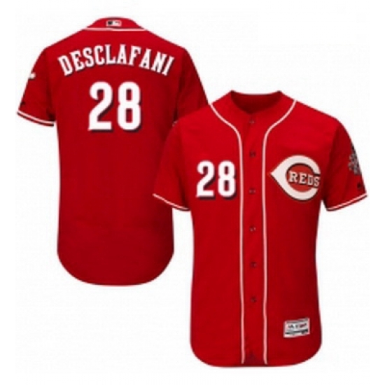 Mens Majestic Cincinnati Reds 28 Anthony DeSclafani Red Alternate Flex Base Authentic Collection MLB Jersey Mens Majestic Cincinnati Reds 28 Anthony DeSclafani Red Alternate Flex Base Authentic Collection MLB Jersey