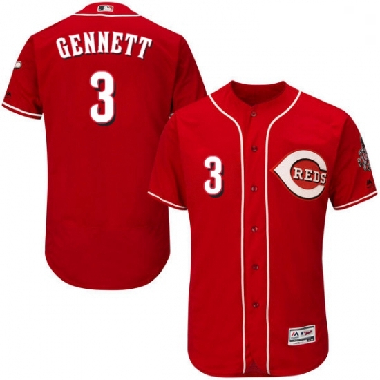 Mens Majestic Cincinnati Reds 3 Scooter Gennett Red Alternate Flex Base Authentic Collection MLB Jersey Mens Majestic Cincinnati Reds 3 Scooter Gennett Red Alternate Flex Base Authentic Collection MLB Jersey