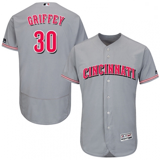 Mens Majestic Cincinnati Reds 30 Ken Griffey Grey Flexbase Authentic Collection MLB Jersey Mens Majestic Cincinnati Reds 30 Ken Griffey Grey Flexbase Authentic Collection MLB Jersey