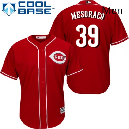 Mens Majestic Cincinnati Reds 39 Devin Mesoraco Replica Red Alternate Cool Base MLB Jersey Mens Majestic Cincinnati Reds 39 Devin Mesoraco Replica Red Alternate Cool Base MLB Jersey