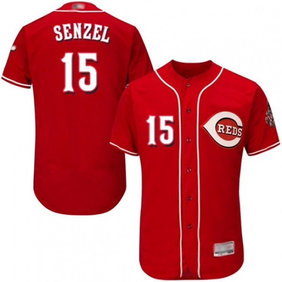 Reds 15 Nick Senzel Red Flexbase Authentic Collection Stitched Baseball Jersey Reds 15 Nick Senzel Red Flexbase Authentic Collection Stitched Baseball Jersey