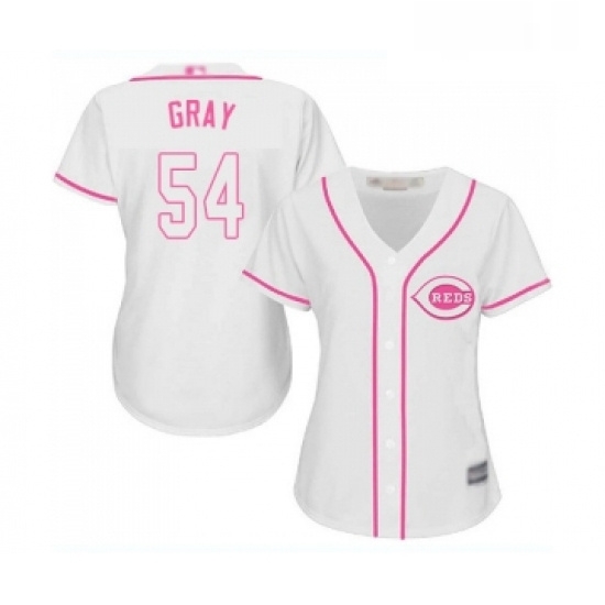 Womens Cincinnati Reds 54 Sonny Gray Replica White Fashion Cool Base Baseball Jersey Womens Cincinnati Reds 54 Sonny Gray Replica White Fashion Cool Base Baseball Jersey