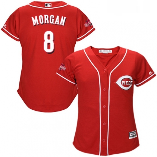 Womens Majestic Cincinnati Reds 8 Joe Morgan Authentic Red Alternate Cool Base MLB Jersey Womens Majestic Cincinnati Reds 8 Joe Morgan Authentic Red Alternate Cool Base MLB Jersey