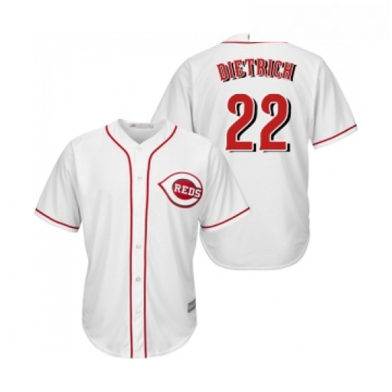 Youth Cincinnati Reds 22 Derek Dietrich Replica White Home Cool Base Baseball Jersey Youth Cincinnati Reds 22 Derek Dietrich Replica White Home Cool Base Baseball Jersey