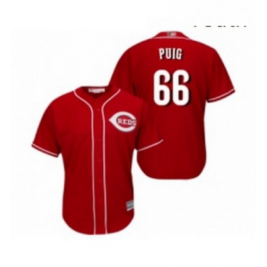 Youth Cincinnati Reds 66 Yasiel Puig Replica Red Alternate Cool Base Baseball Jersey Youth Cincinnati Reds 66 Yasiel Puig Replica Red Alternate Cool Base Baseball Jersey