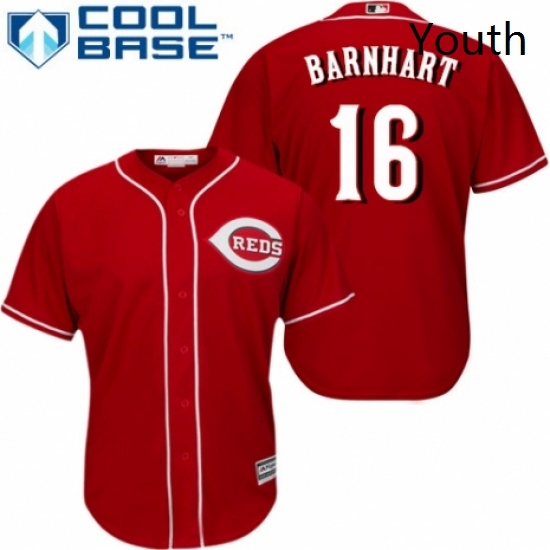 Youth Majestic Cincinnati Reds 16 Tucker Barnhart Authentic Red Alternate Cool Base MLB Jersey Youth Majestic Cincinnati Reds 16 Tucker Barnhart Authentic Red Alternate Cool Base MLB Jersey