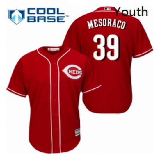 Youth Majestic Cincinnati Reds 39 Devin Mesoraco Authentic Red Alternate Cool Base MLB Jersey Youth Majestic Cincinnati Reds 39 Devin Mesoraco Authentic Red Alternate Cool Base MLB Jersey