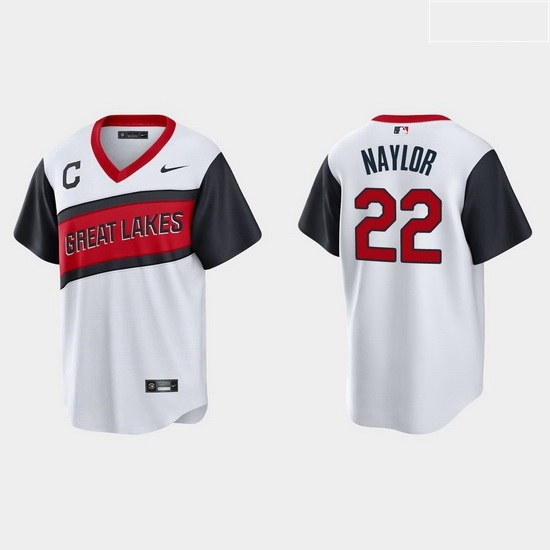 Men Cleveland Indians 22 Josh Naylor Men Nike White 2021 Little League Class Game MLB Jersey Men Cleveland Indians 22 Josh Naylor Men Nike White 2021 Little League Class Game MLB Jersey